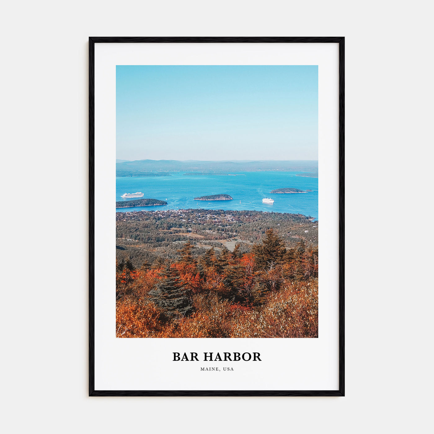 Bar Harbor Portrait Color No 1 Poster