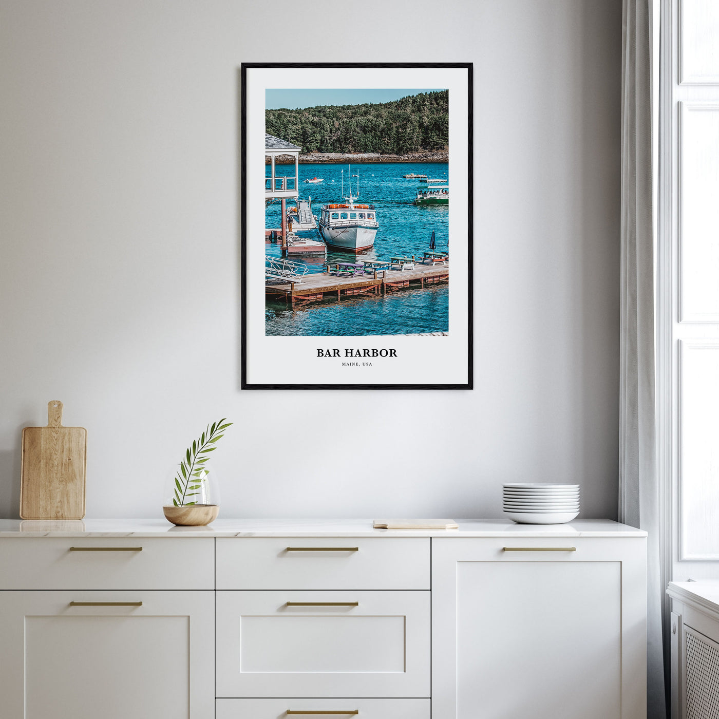 Bar Harbor Portrait Color No 2 Poster