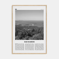 Bar Harbor Travel B&W Poster