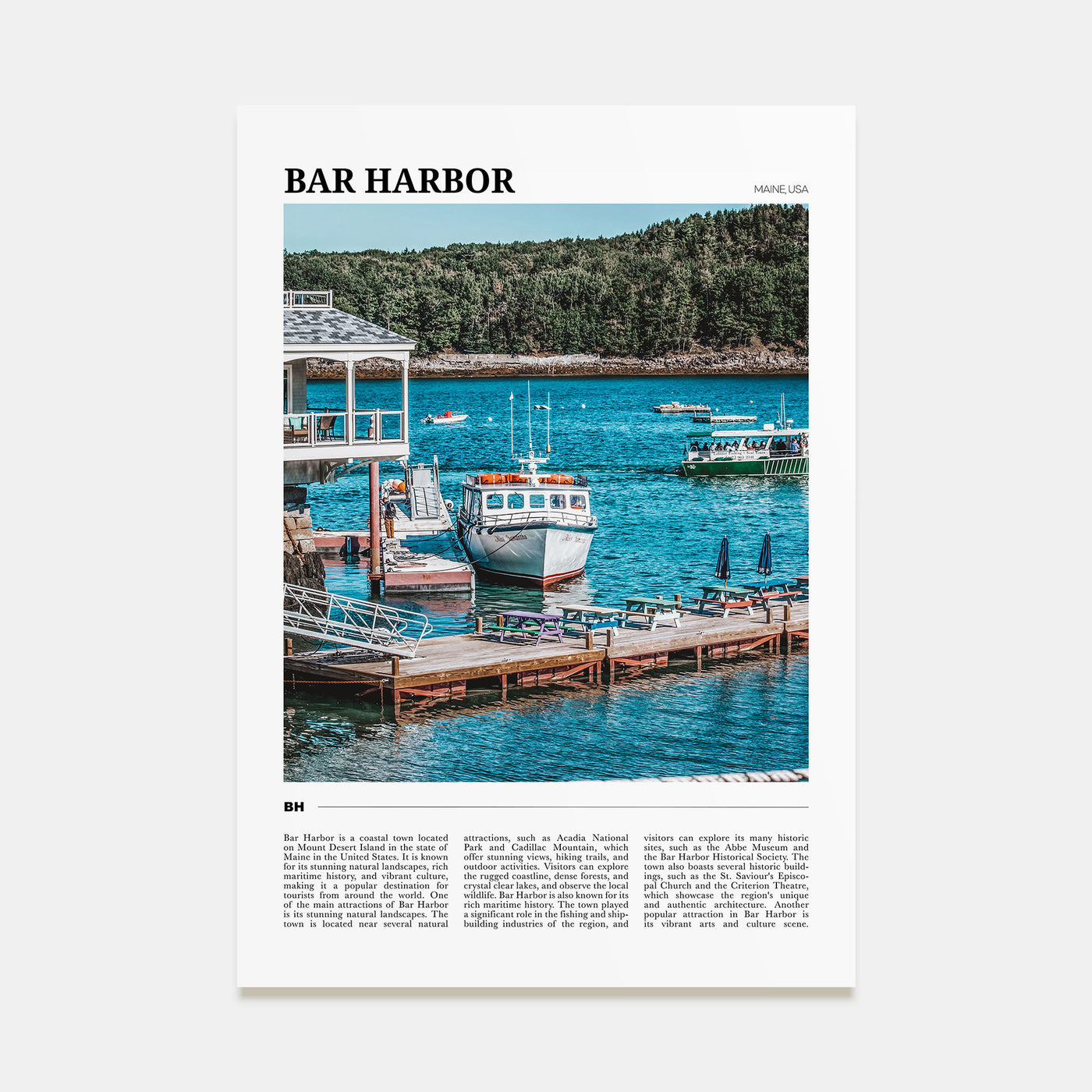 Bar Harbor Travel Color No 2 Poster