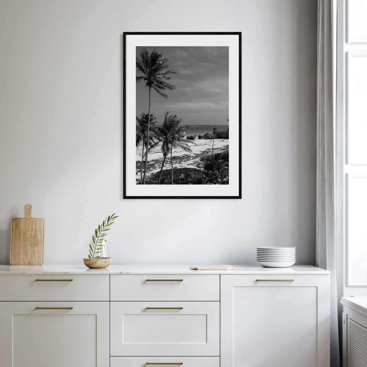 Barbados Photo B&W Poster