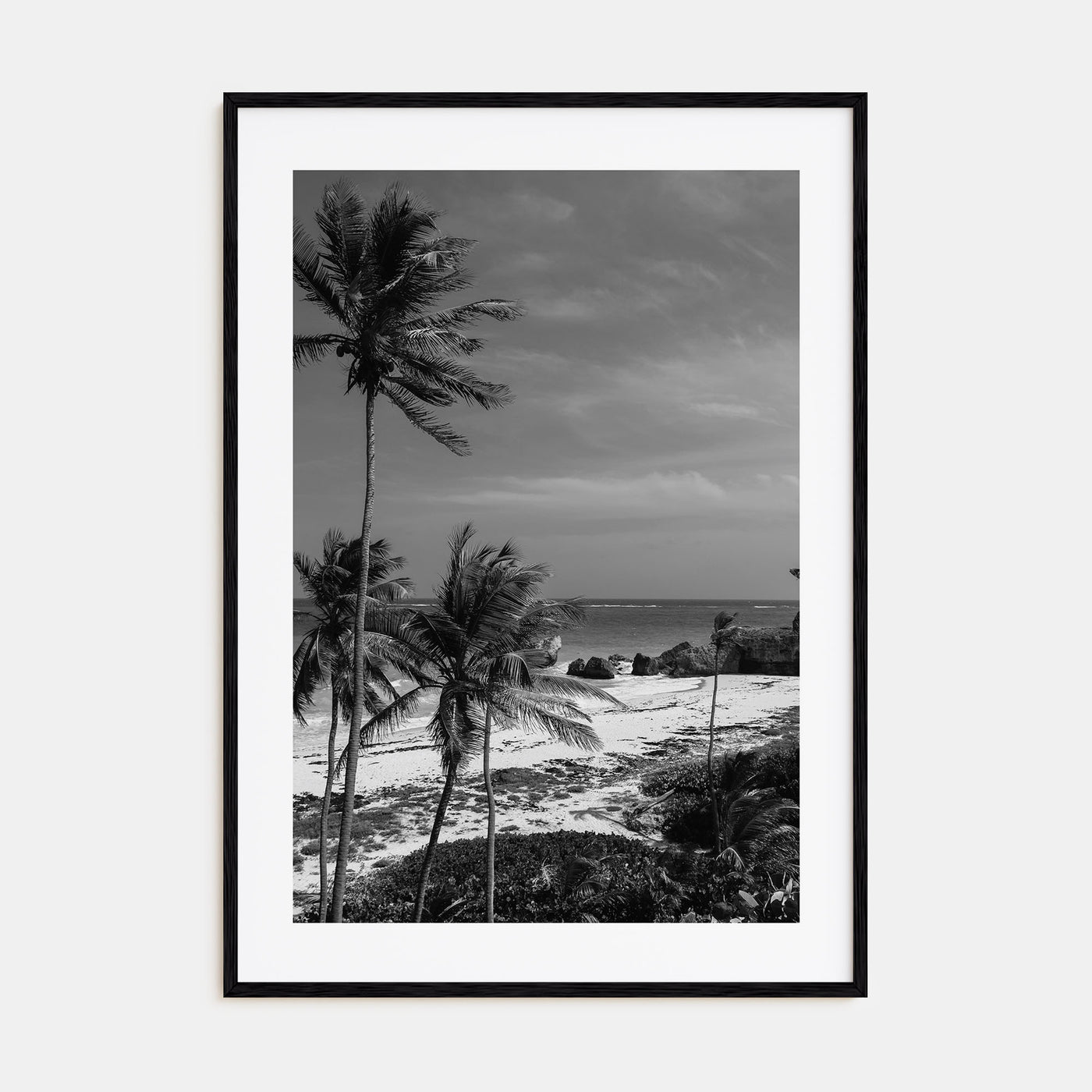 Barbados Photo B&W Poster