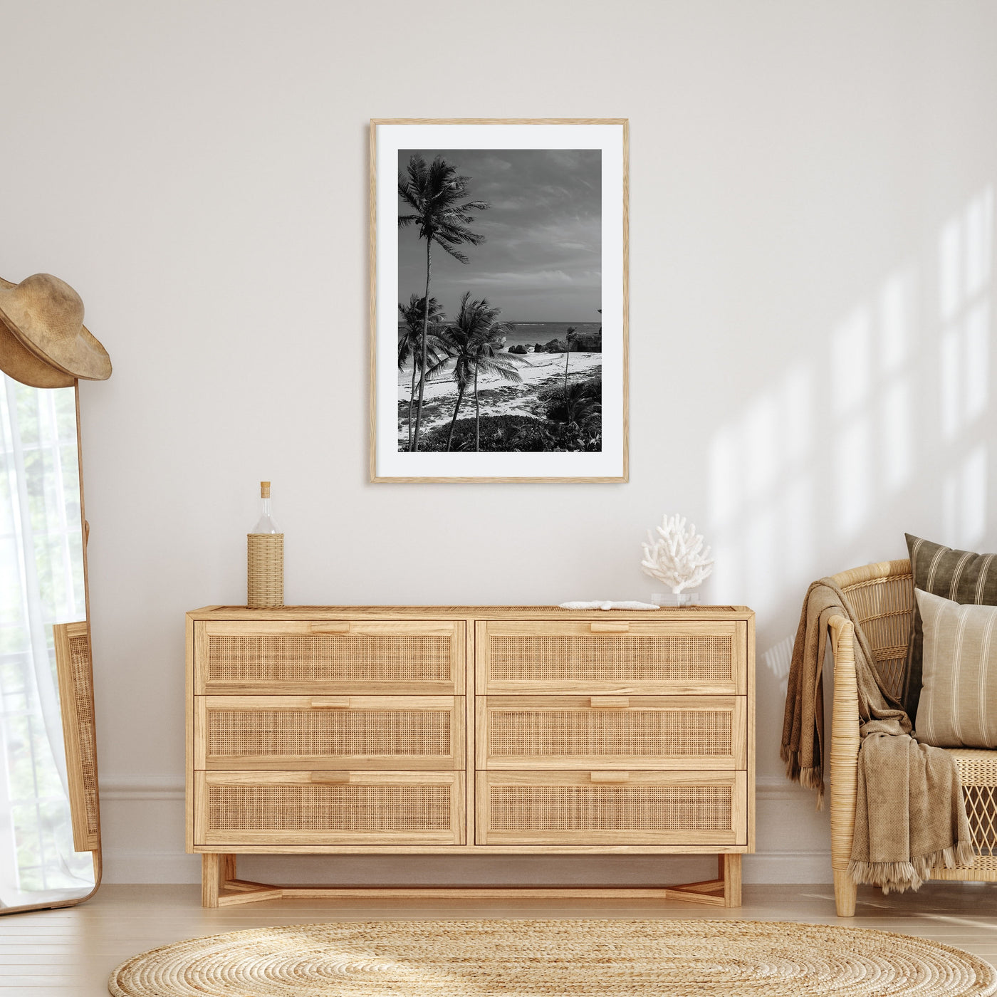 Barbados Photo B&W Poster