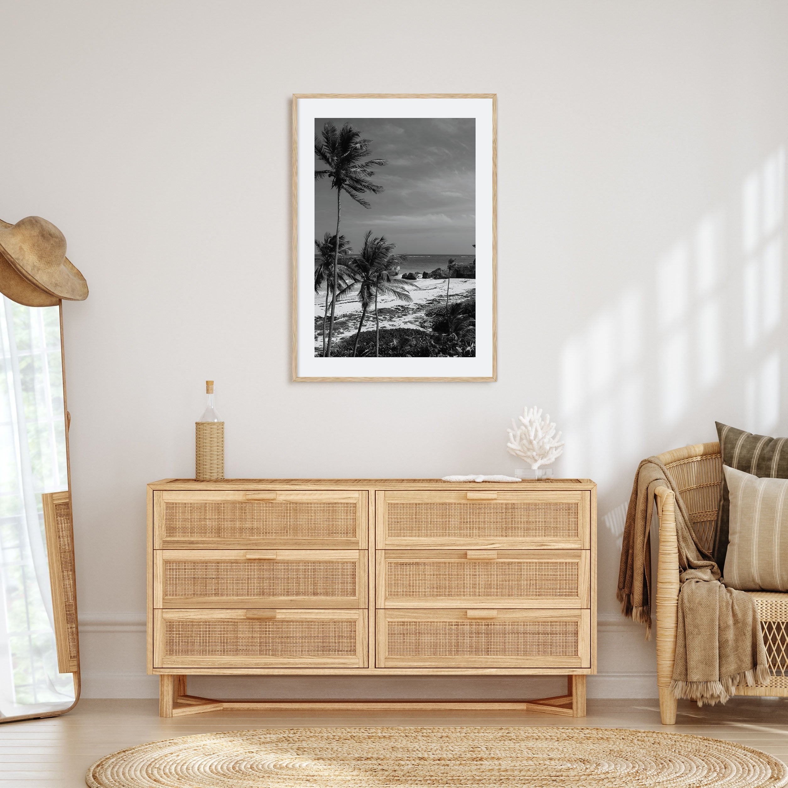 Barbados Photo B&W Poster