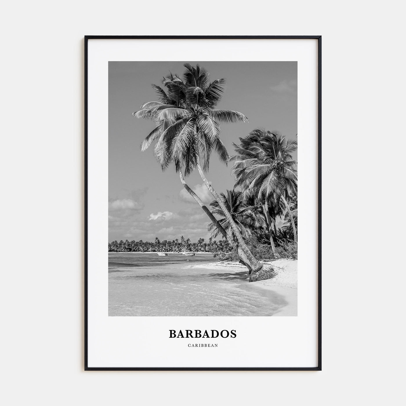 Barbados Portrait B&W No 2 Poster