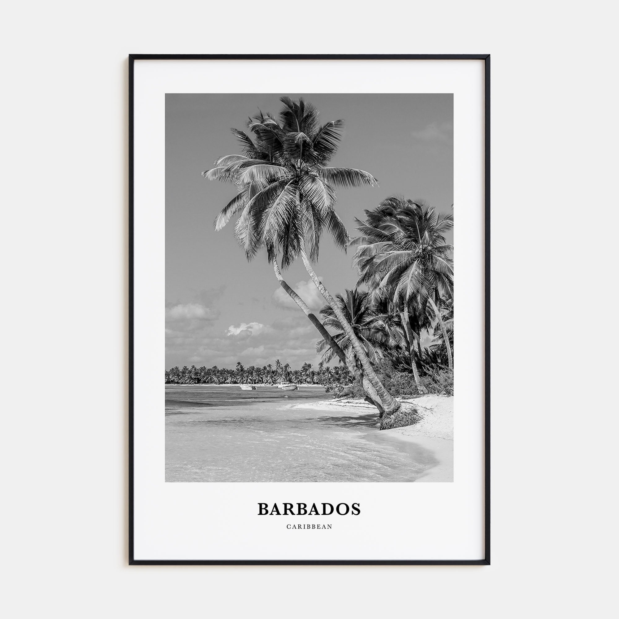 Barbados Portrait B&W No 2 Poster