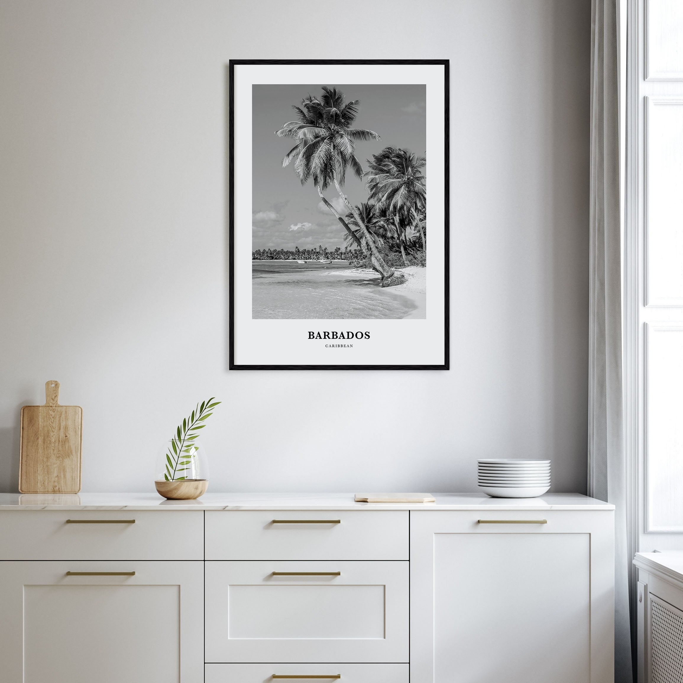 Barbados Portrait B&W No 2 Poster