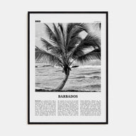 Barbados Travel B&W No 2 Poster