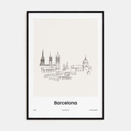 Barcelona Drawn No 1 Poster