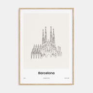 Barcelona Drawn No 2 Poster