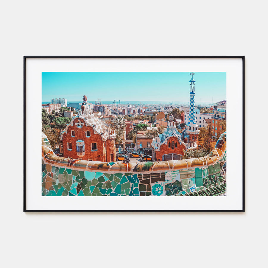 Barcelona Landscape Color Poster