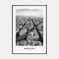 Barcelona Portrait B&W No 2 Poster