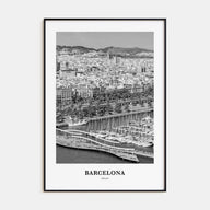 Barcelona Portrait B&W No 3 Poster