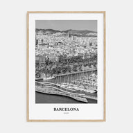 Barcelona Portrait B&W No 3 Poster