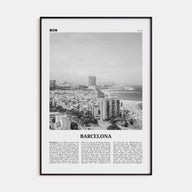 Barcelona Travel B&W No 2 Poster