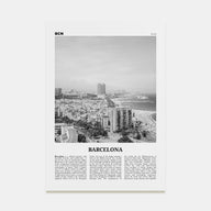 Barcelona Travel B&W No 2 Poster