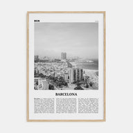 Barcelona Travel B&W No 2 Poster