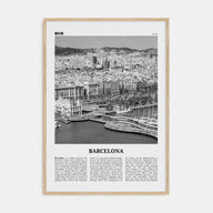 Barcelona Travel B&W No 3 Poster