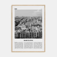 Barcelona Travel B&W No 4 Poster