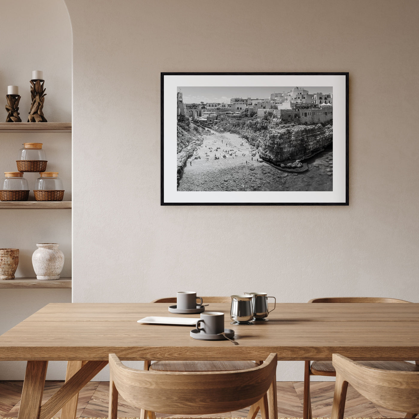 Bari Landscape B&W Poster