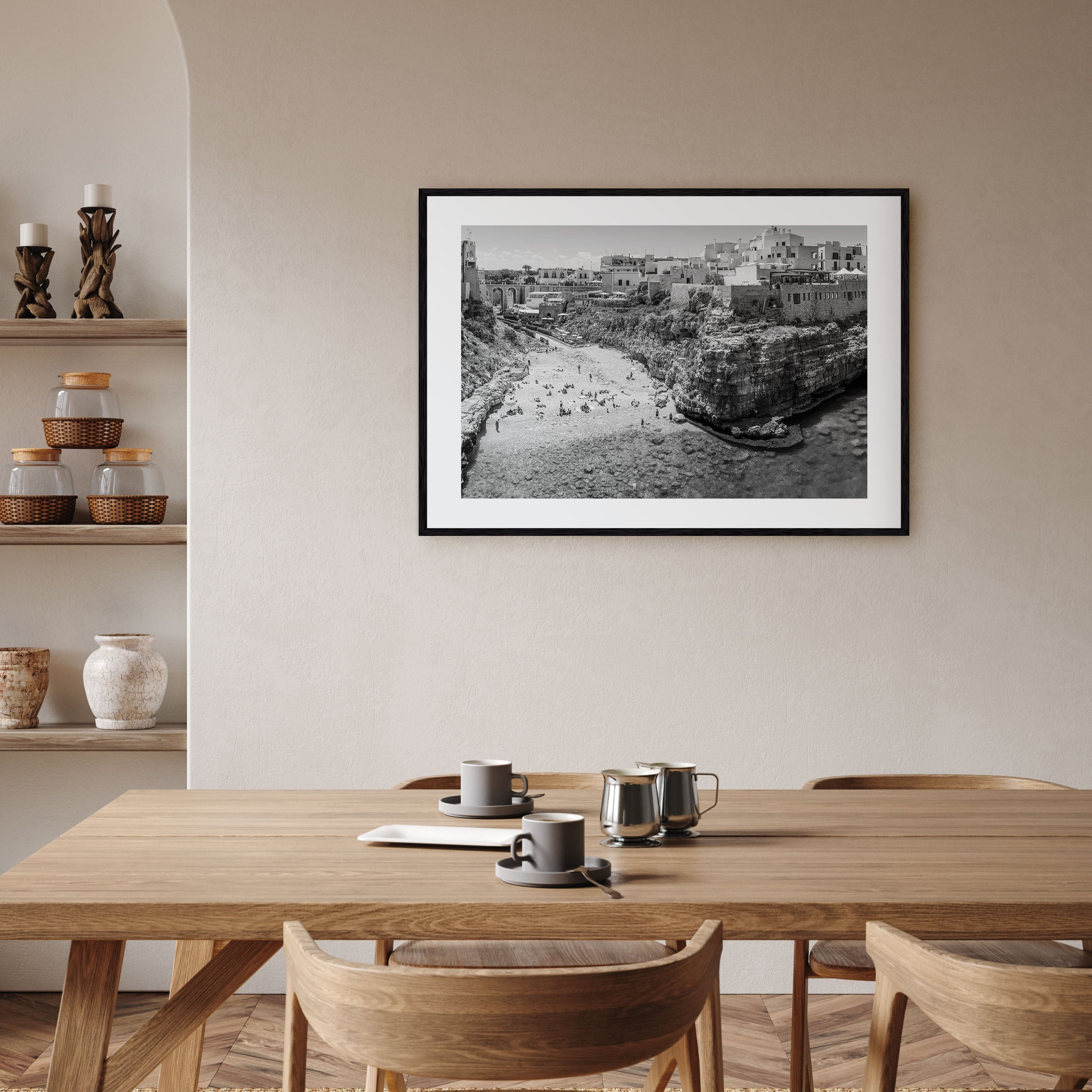Bari Landscape B&W Poster
