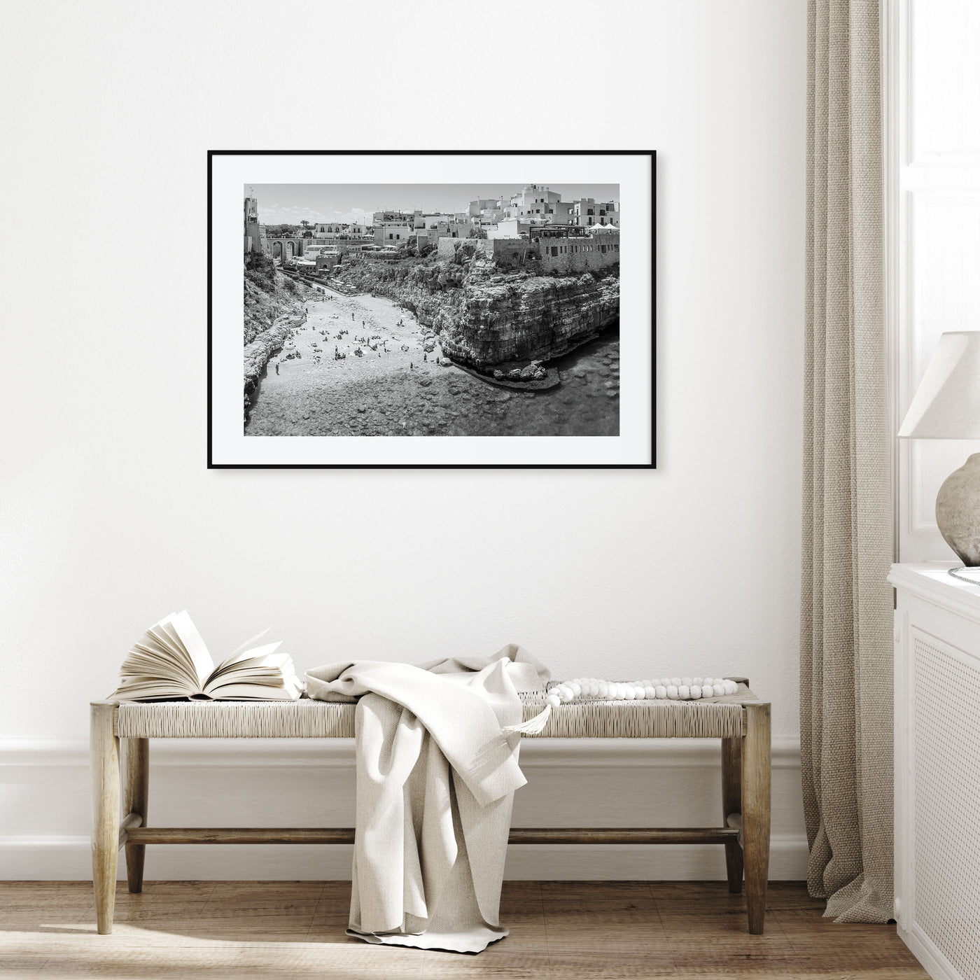Bari Landscape B&W Poster