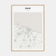 Bari Map Portrait Poster