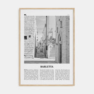 Barletta Travel B&W Poster