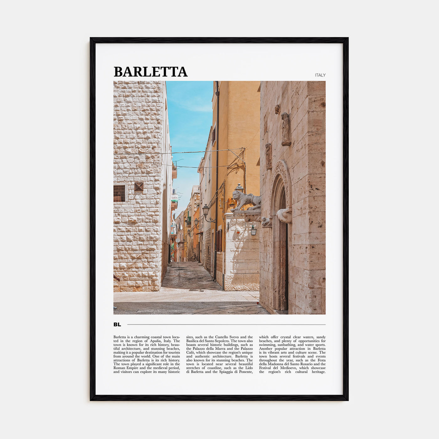 Barletta Travel Color Poster