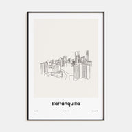 Barranquilla Drawn Poster