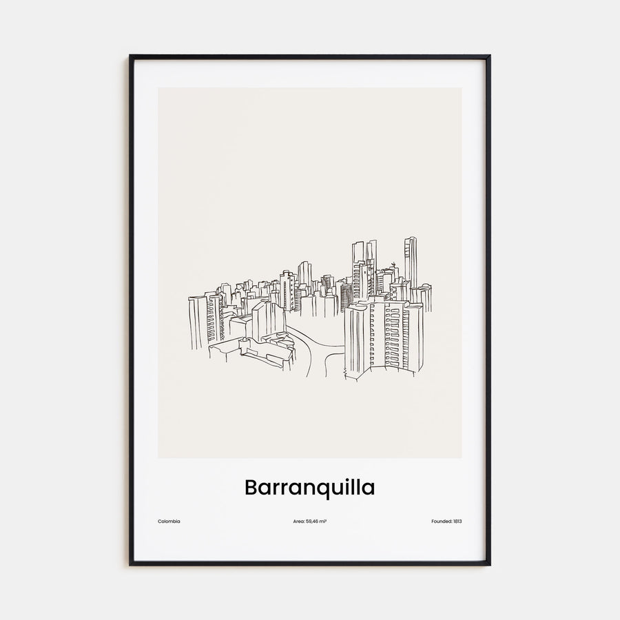 Barranquilla Drawn Poster