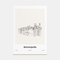 Barranquilla Drawn Poster