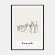 Barranquilla Drawn Poster