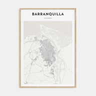 Barranquilla Map Portrait Poster