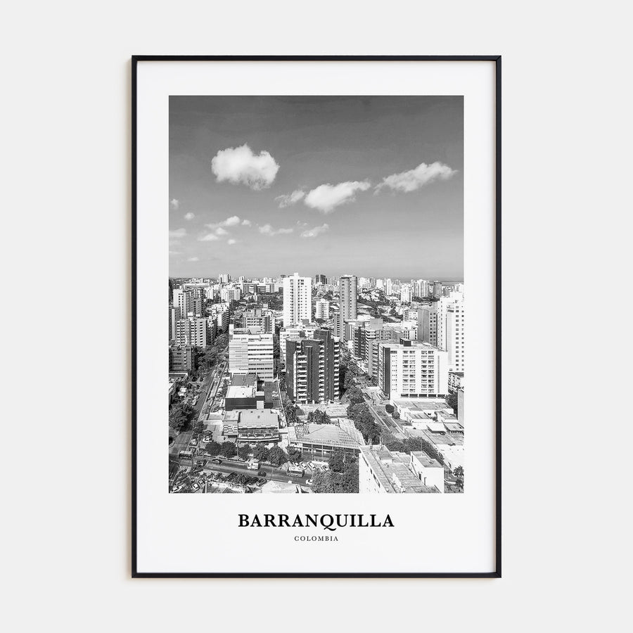 Barranquilla Portrait B&W Poster