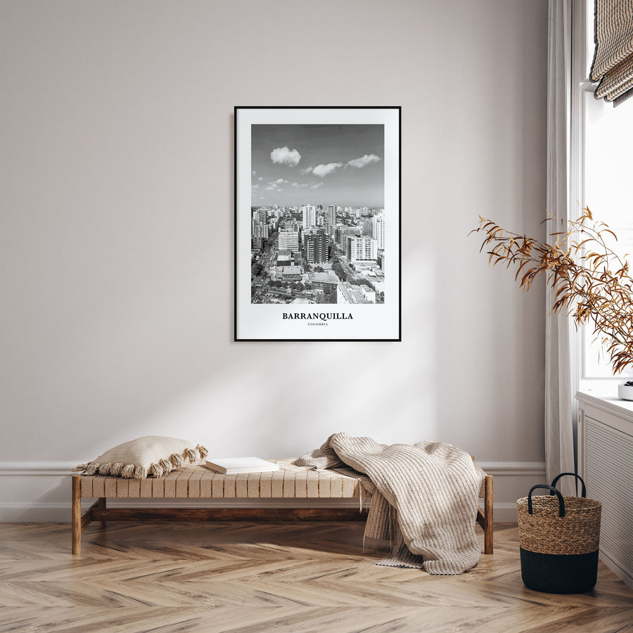 Barranquilla Portrait B&W Poster