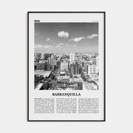 Barranquilla Travel B&W Poster