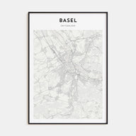 Basel Map Portrait Poster