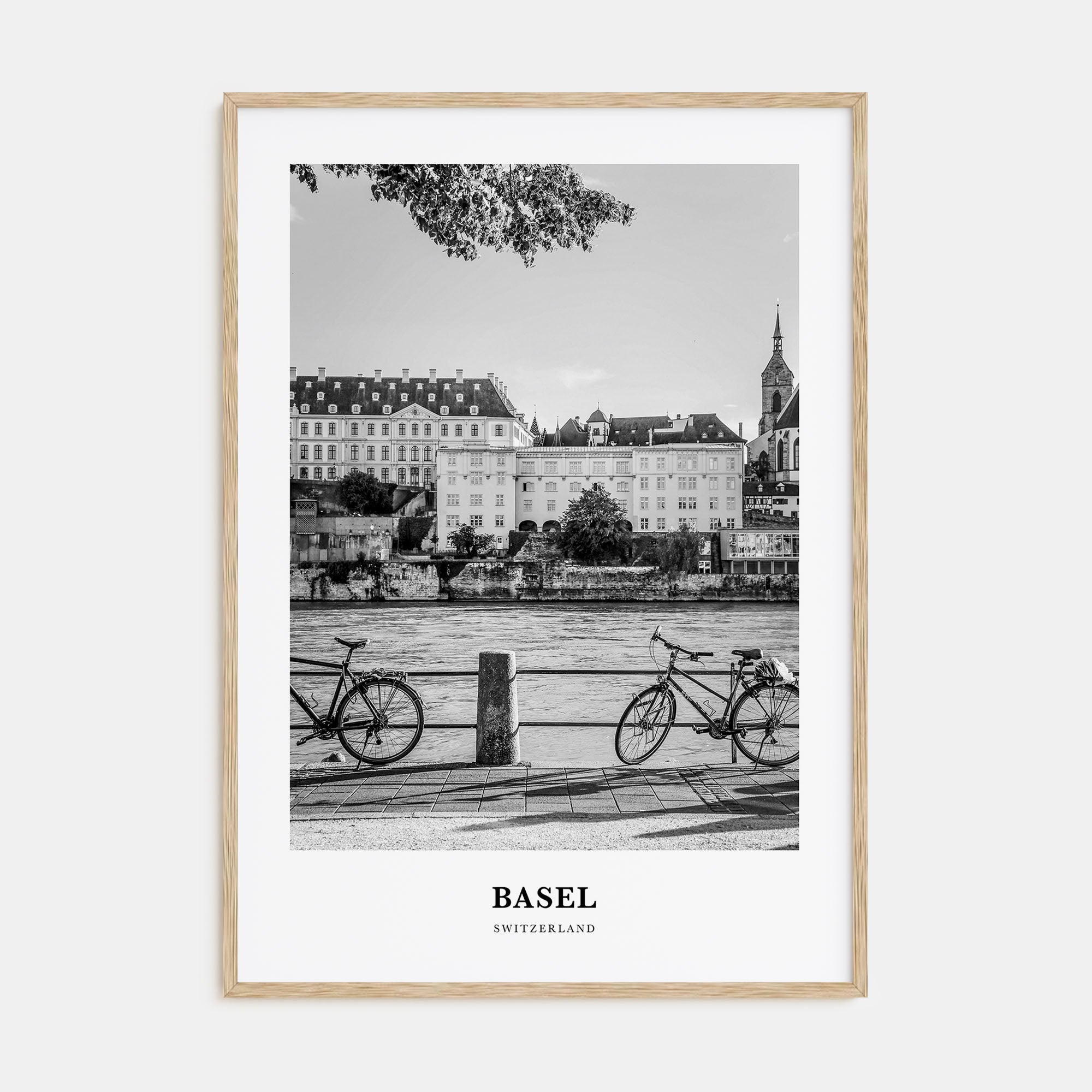 Basel Portrait B&W Poster