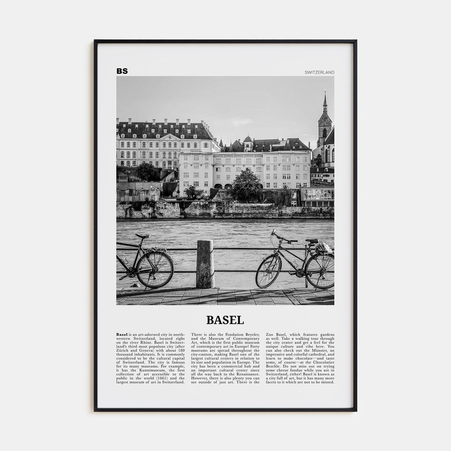 Basel Travel B&W No 1 Poster