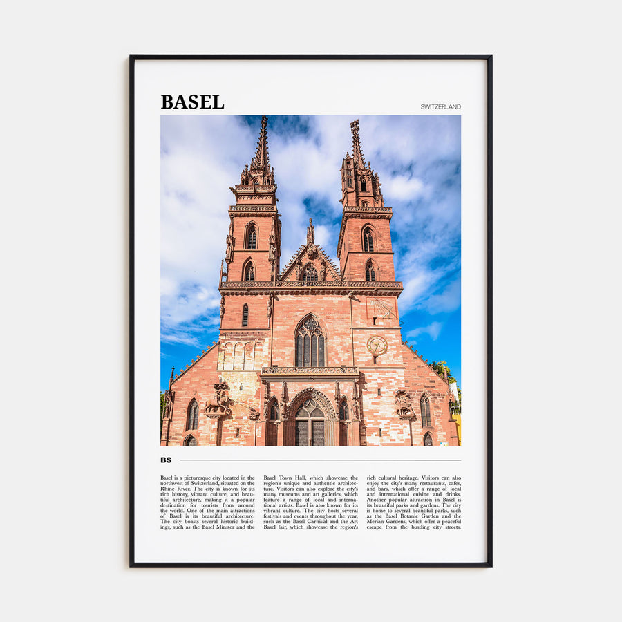 Basel Travel Color Poster