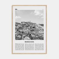 Basilicata Travel B&W Poster