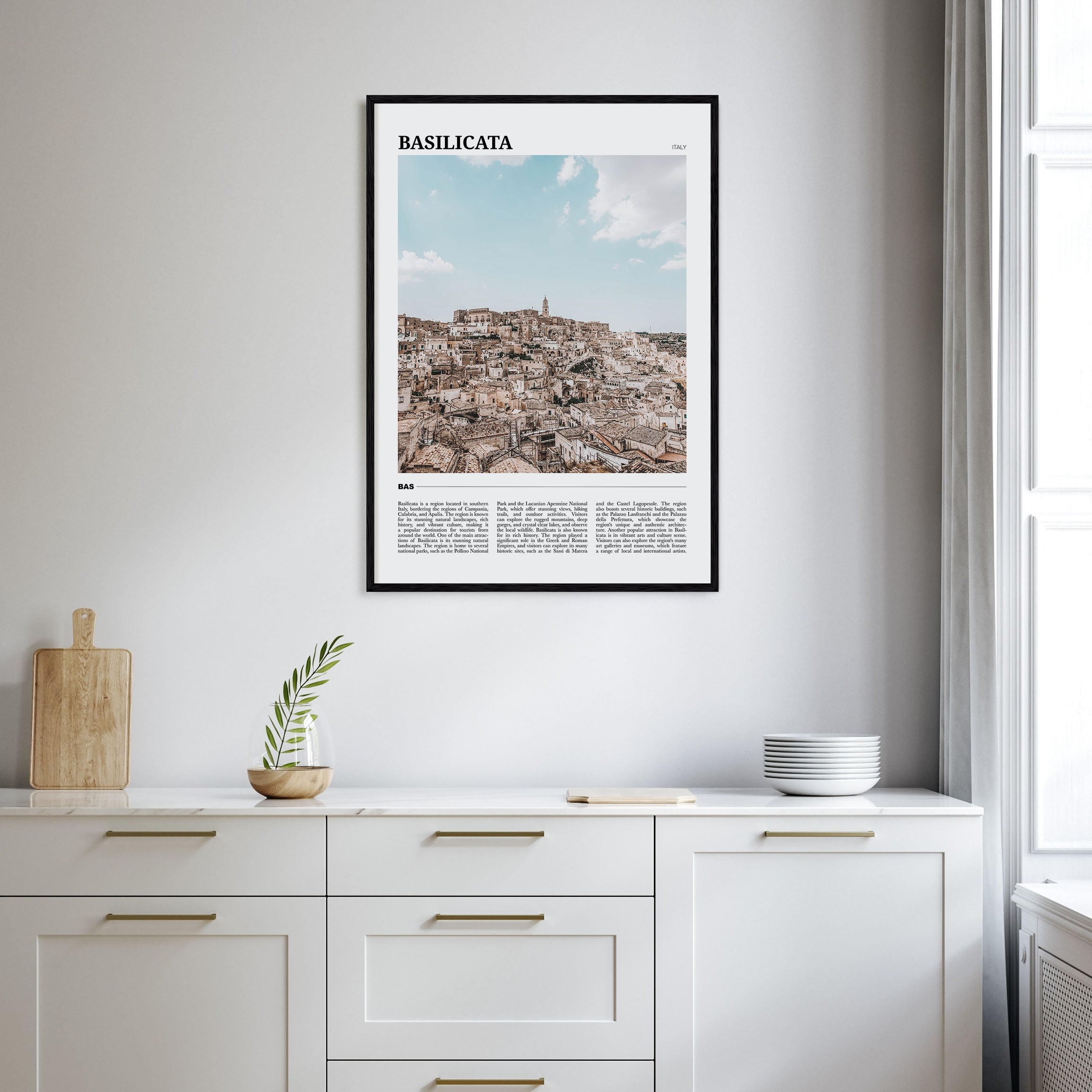 Basilicata Travel Color Poster