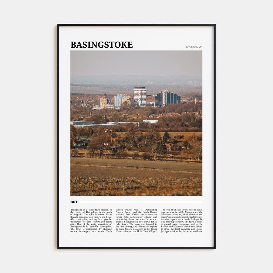 Basingstoke Travel Color Poster