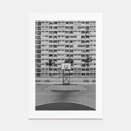 Basketball Court Photo B&W No 1 Poster