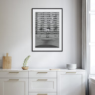 Basketball Court Photo B&W No 1 Poster