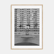 Basketball Court Photo B&W No 1 Poster