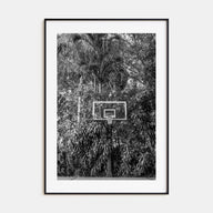 Basketball Court Photo B&W No 2 Poster