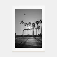 Basketball Court Photo B&W No 4 Poster
