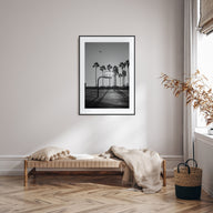 Basketball Court Photo B&W No 4 Poster